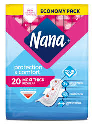 Nana فوط نسائية -ماكسي سميكة متوسطة- 20pcs