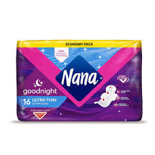 Nana فوط نسائية ليلية -الترا رفيعة طويلة جدا- 16pcs