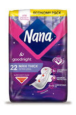 Nana فوط نسائية ليلة -ماكسي سميكة طويلة جدا- 22pcs