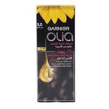 صبغة الشعر من غارنييه اوليا خالية من الامونيا -5.0بني لامع-