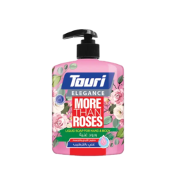 Touri صابون سائل للايدي والجسم 500ml ورود غنية