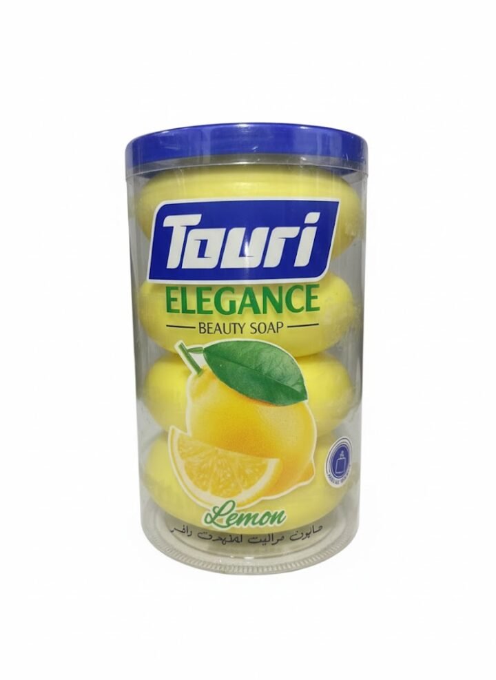 Touri صابونة الجسم 4pcs بعطر الليمون
