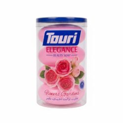 Touri صابونة الجسم 4pcs بعطر حدائق الزهور