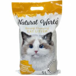 Natural World رمل قطط بعطر الليمون 5L