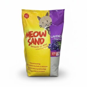 MEOW SAND رمل قطط من البنتونايت 5L بعطر اللافندر