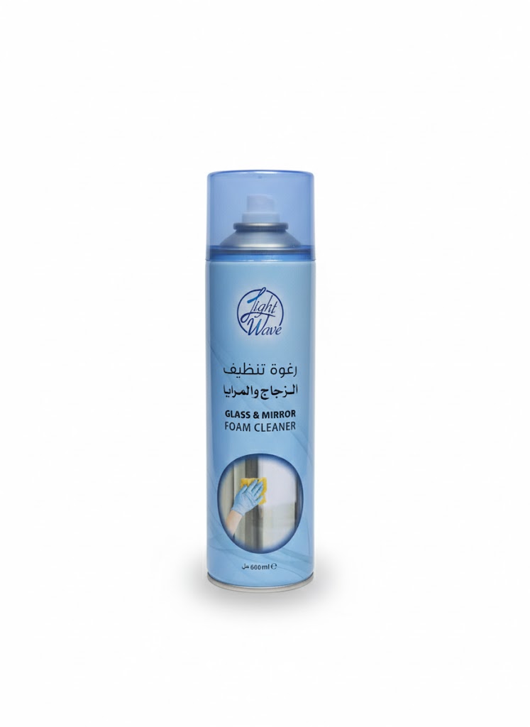 Light Wave رغوة تنظيف الزجاج والمرايا 600ml