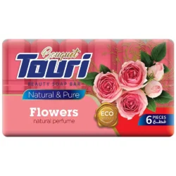 Touri صوبة الجسم 6pcs  بعطر الزهور الطبيعية