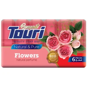 Touri صوبة الجسم 6pcs  بعطر الزهور الطبيعية