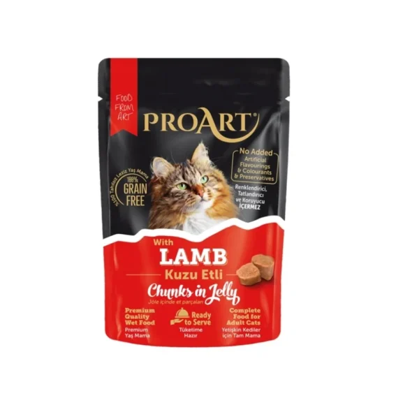 PROART طعام قطط 85g نكهة لحم الضان