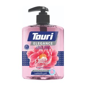 Touri صابون سائل للايدي والجسم 500ml زهرة كاميليا الصقلية
