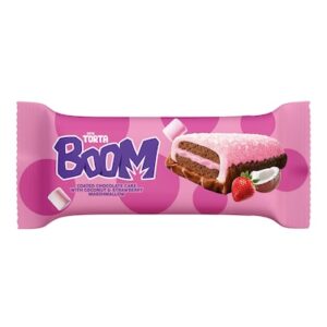 كيك الشوكولاتة تورتا بووم بجوز الهند والفراولة والمارشميلو 6قطع