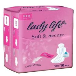 LadyLife فوط نسائية -حجم كبير- 10pcs