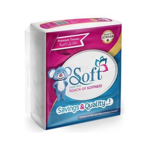 فاين محارم سوفت 180منديل مزدوج*10 عبوات
