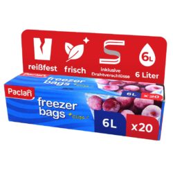 اكياس تفريز باكلان 6لتر مع كلبس