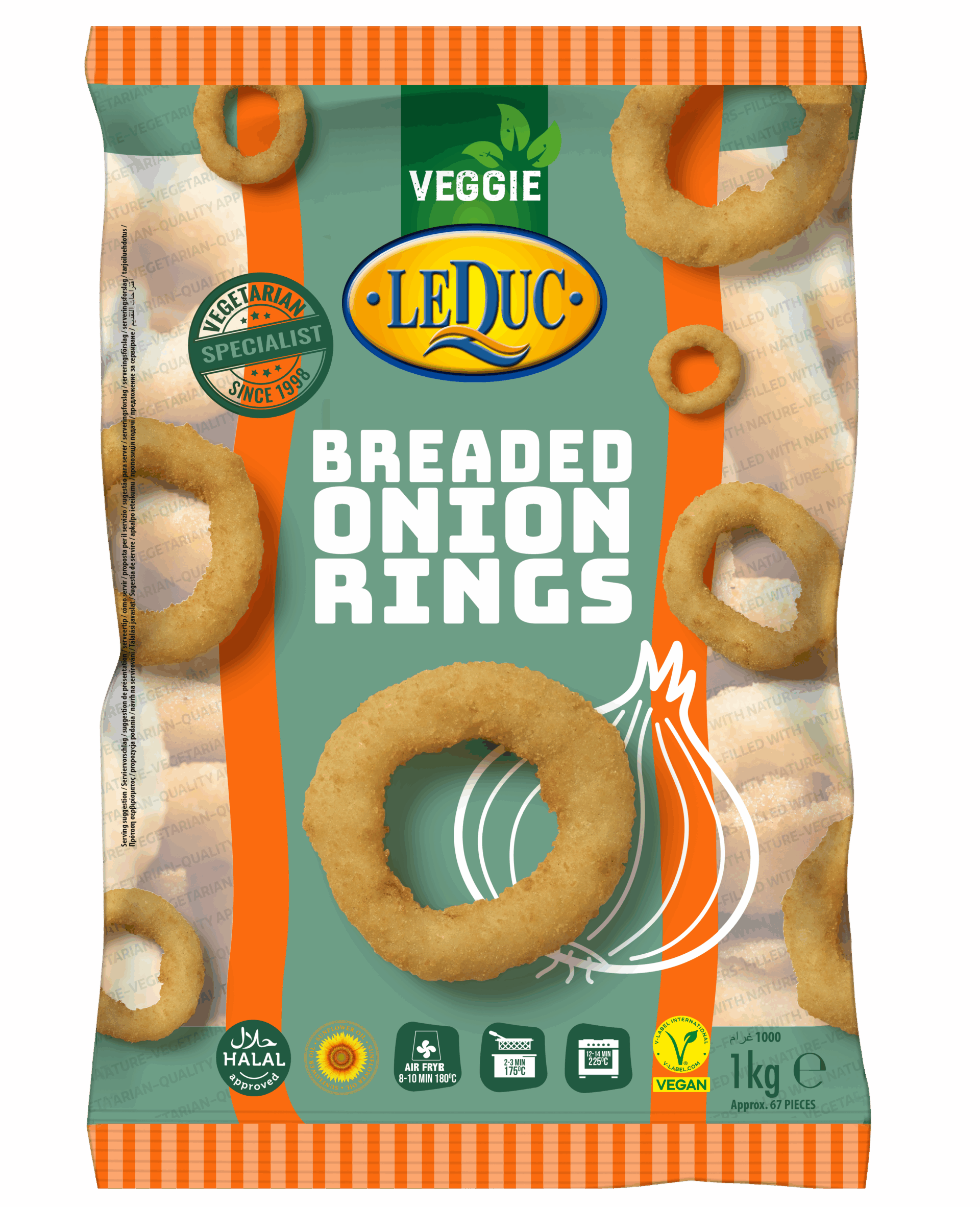 Le Duc  حلقات بصل مغطاة بالبقسماط 1كيلو