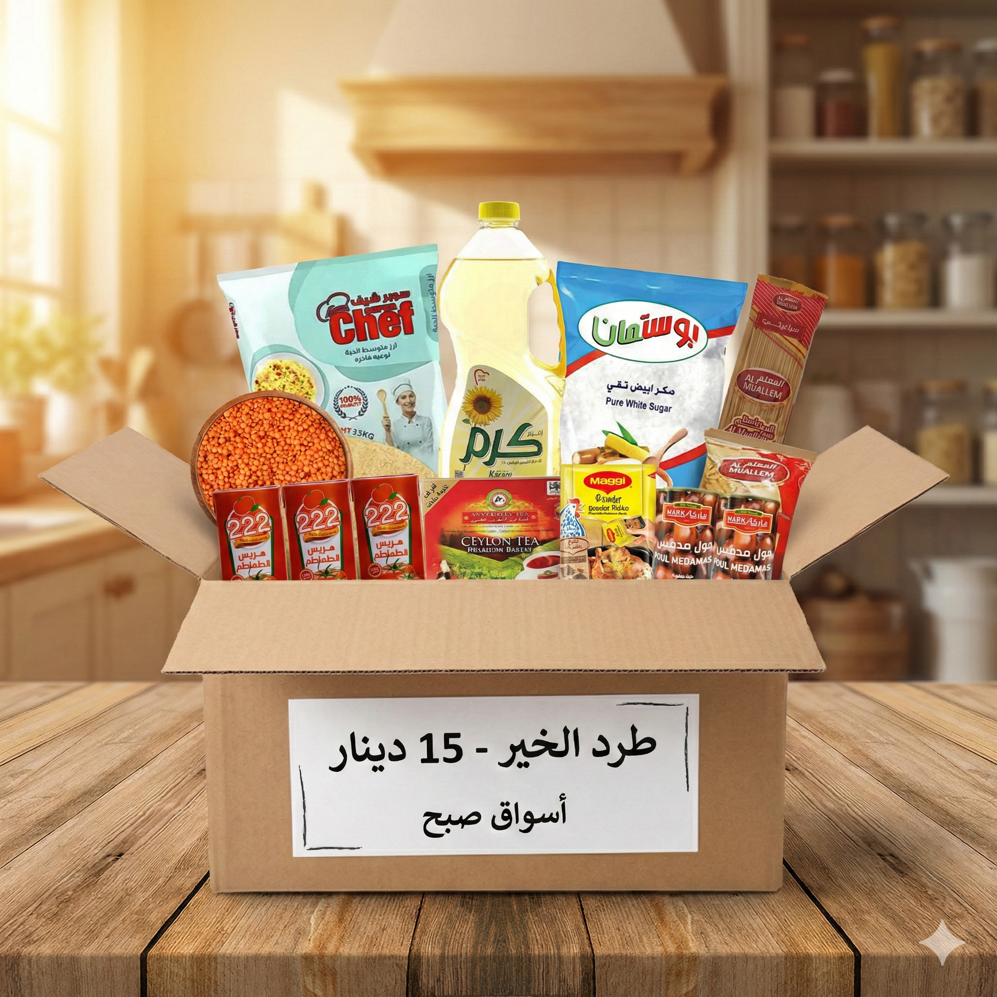 طرود الخير بقيمة 15 دينار