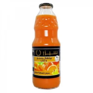 عصير سيزر برتقال وجزر 1 لتر
