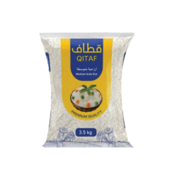 ارز متوسط الحبة قطاف 3.5 كغم