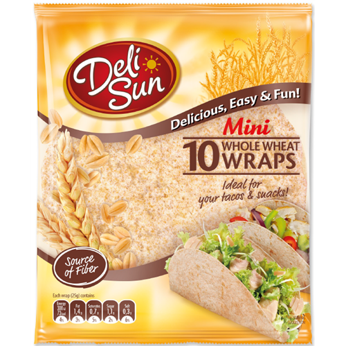 تورتيلا ديليسون القمح الكامل 250 غرام