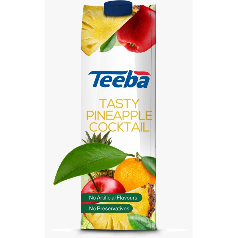 عصير تيبة بنكهة كوكتيل الأناناس 1 لتر