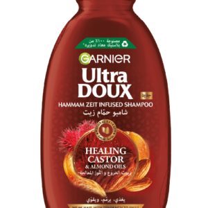 غارنييه - شامبو الترا دوكس بزيت الخروع واللوز 600 مل