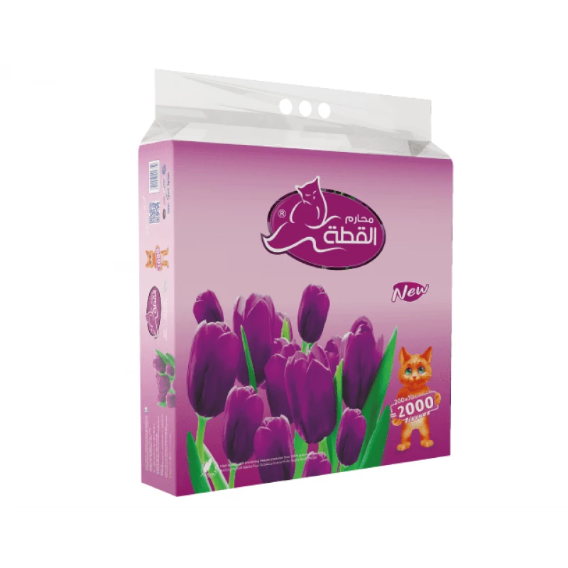 مناديل محارم القطة 3000=10*300 منديل مزدوج