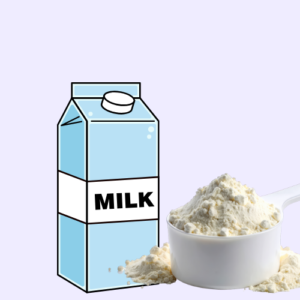 حليب سائل +بودرة