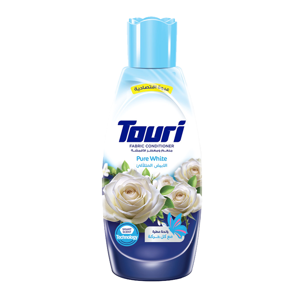 توري منعم الأقمشة الأبيض المتلالئ 1.5 لتر