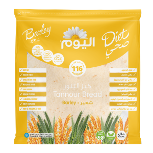 اليوم خبز التنور بالشعير 6 قطع