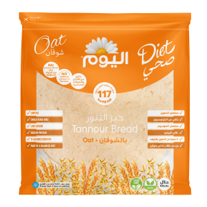 اليوم خبز التنور بالشوفان 6 قطع