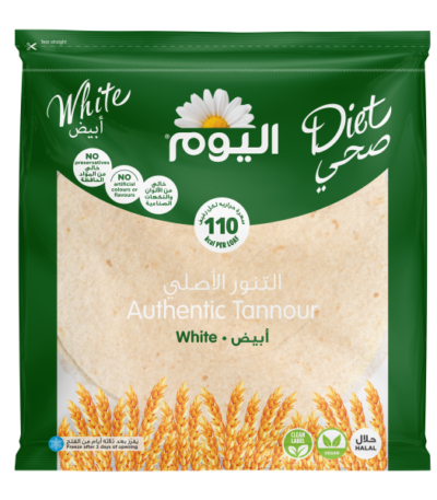 اليوم خبز التنور الأبيض 6 قطع