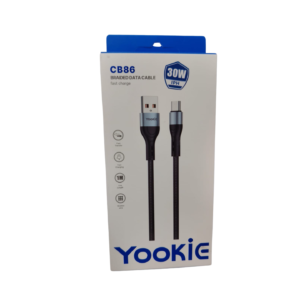 كابل بيانات وشحن سريع من نوع (USB-A to Lightning) طراز Yookie CB86