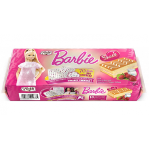 كعكات باربي الصغيرة بالفراولة والزبادي