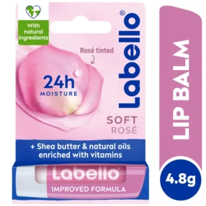 مرطب شفاه لابيلو فيلفيت روز 4.8 جرام، علاج مرطب للشفاه بزيت الورد