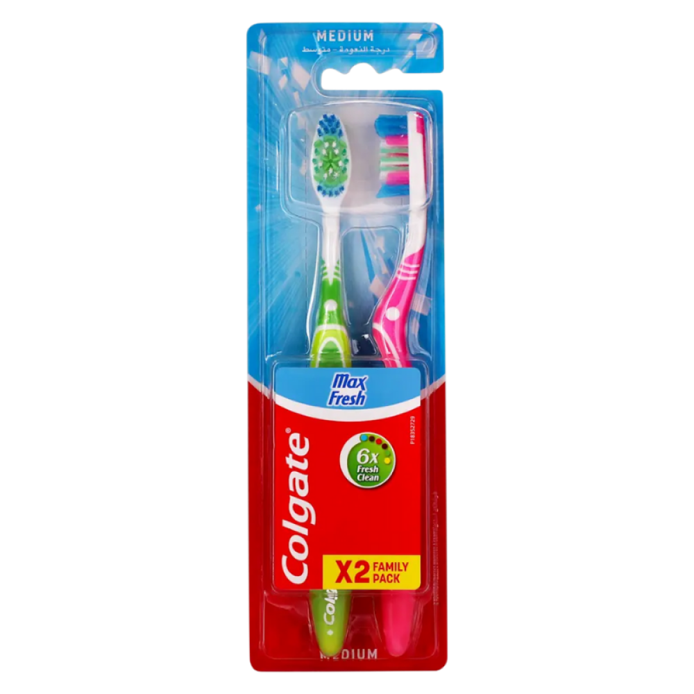 معجون أسنان كولجيت ماكس فريش متوسط ​​الحجم 1+1