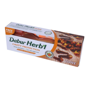معجون اسنان دابر الاعشاب بخلاصة القرنفل مع فرشاة اسنان من دابور هريل - 150 ج