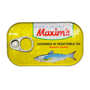 مكسيم سردين بالزيت النباتي 125غم