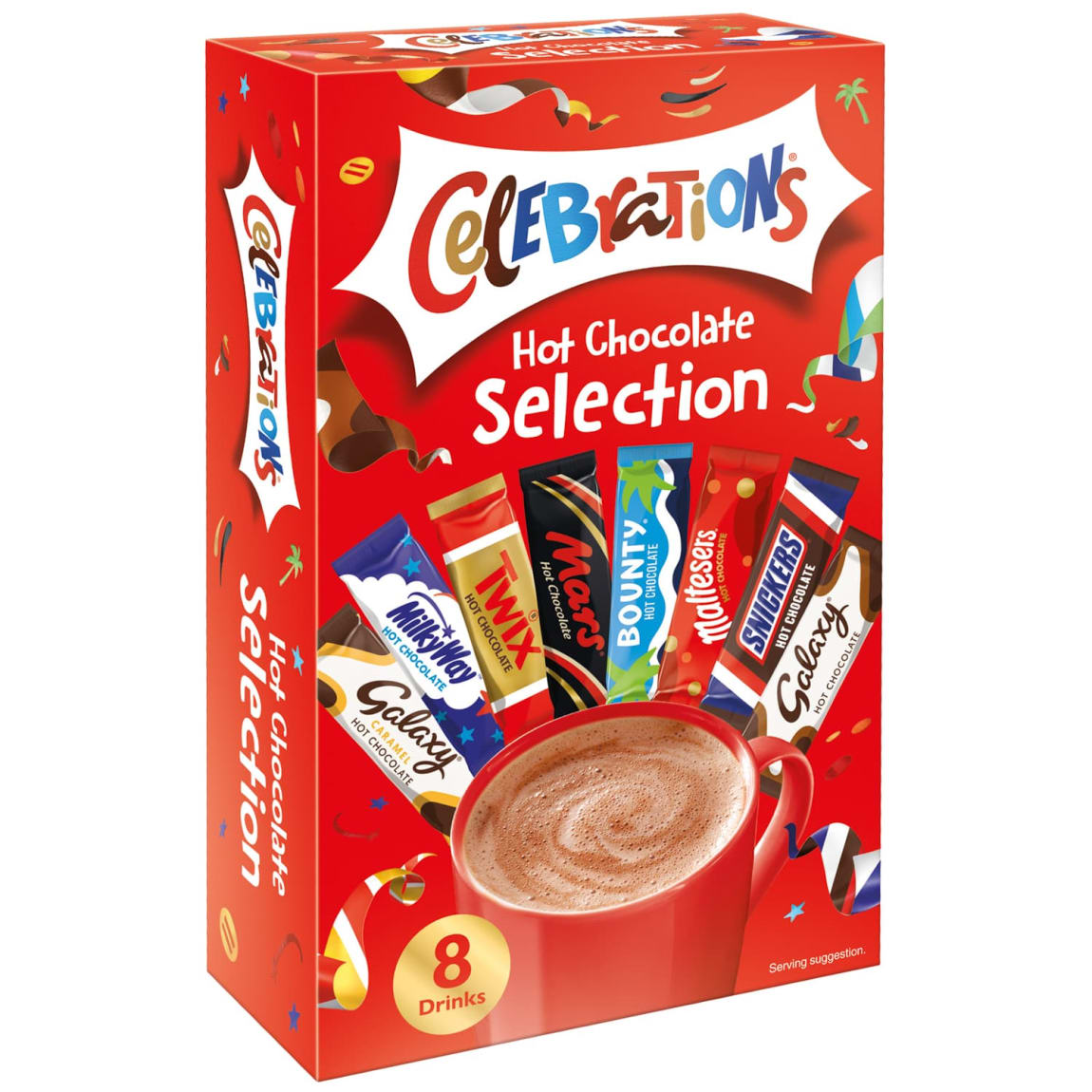 404995-celebrations-hot-chocolate-selection-8pk تشكيلة الشوكولاتة الساخنة من سليبريشنز (8 أظرف) - الصورة 1