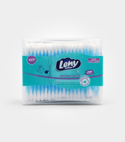 أعواد قطنية 100% من ليني (Leny) - 200 عود