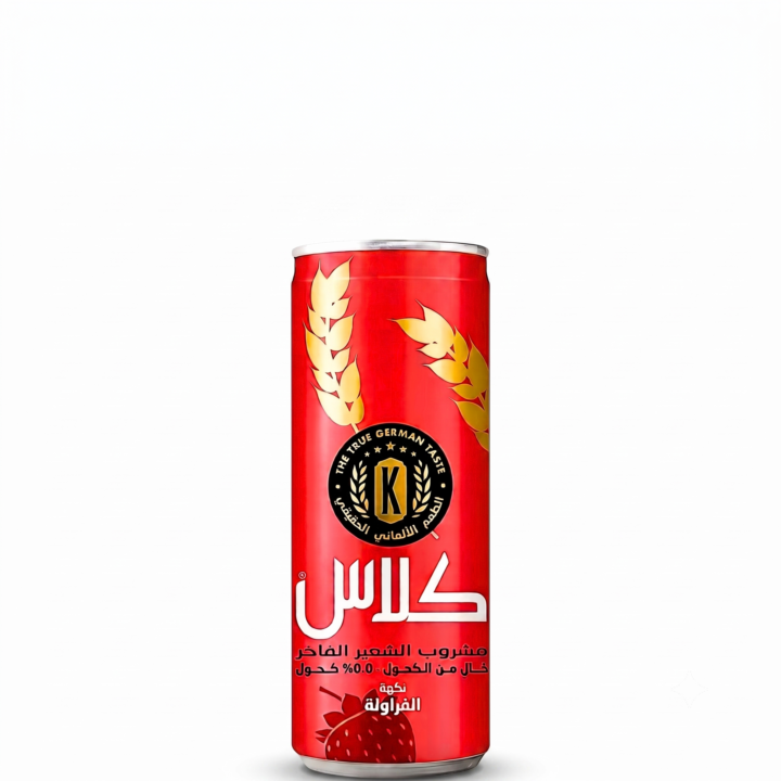 كلاس شراب شعير فاخر بنكهة الفراولة 250ML