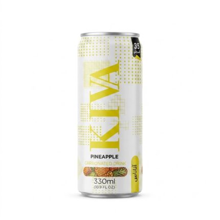 مشروب غازي كيڤا (KIVA) بنكهة الأناناس - 330 مل
