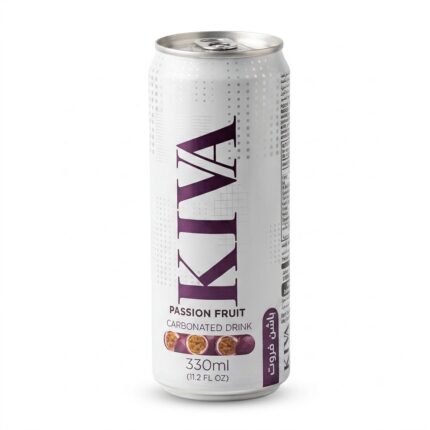 مشروب كيفا الغازي بنكهة الباشن فروت - 330 مل (KIVA Passion Fruit)