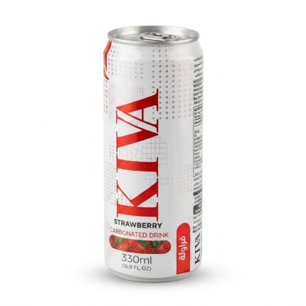 مشروب غازي كيڤا (KIVA) بنكهة الفراولة - 330 مل
