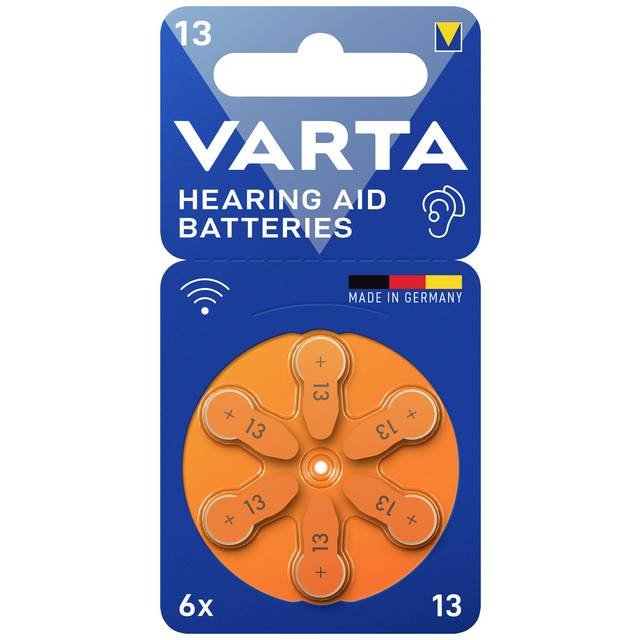 بطارية فارتا Varta ZA 13، جهد 1.4 فولت، 6 قطع