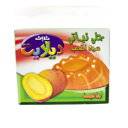 نون جلي نباتي سريع التجميد بنكهة المانجا