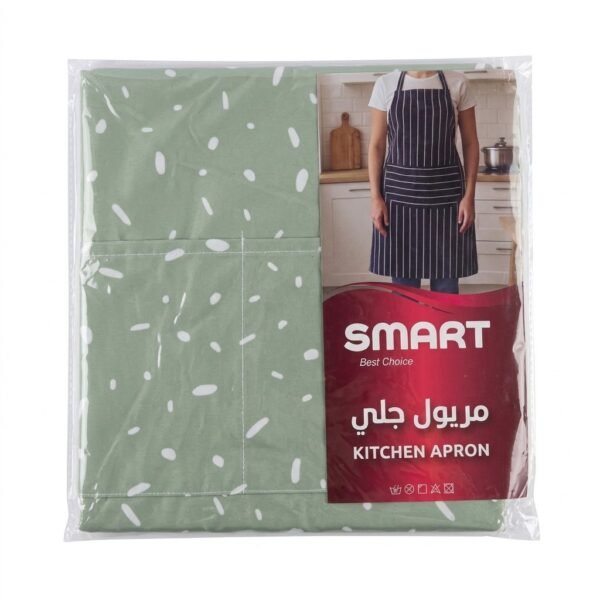 مريول جلي ومطبخ ماركة SMART - لون أخضر بنقوش