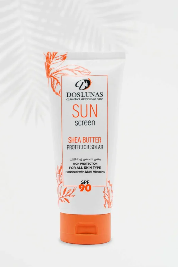 كريم واقي من الشمس 90 SPF زبدة الشيا (Dos Lunas)