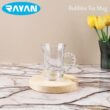 ⁦طقم كاسات شاي زجاجية برحاية "رايان" (Rayan) بنمط "إستكانة" (Istikana Mug) بمقبض، ويحتوي الطقم على 6 قطع سعة 140 مل⁩ - الصورة ⁦2⁩